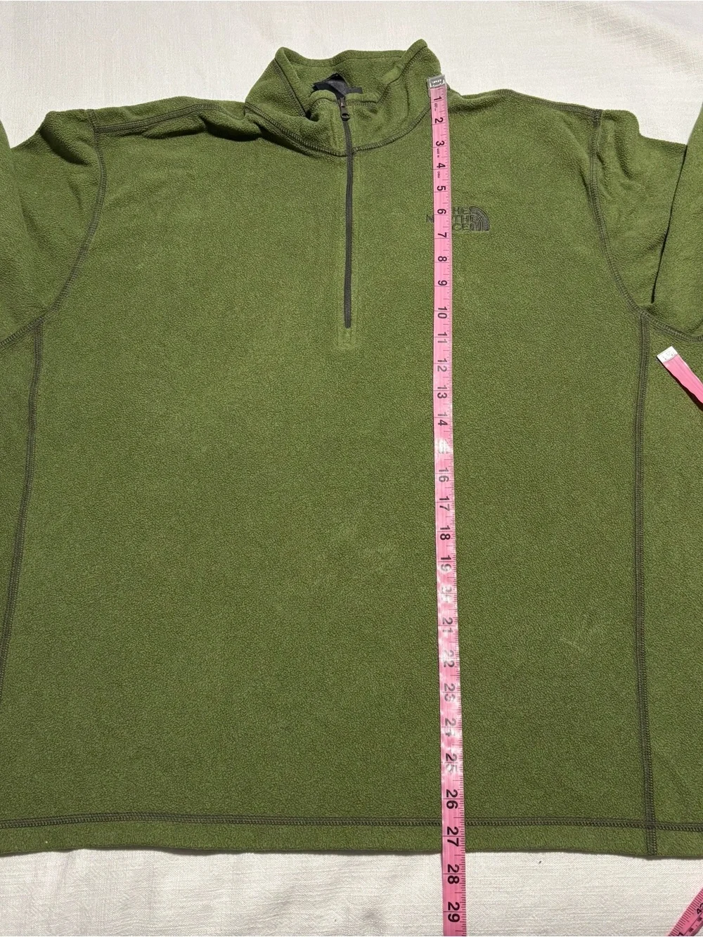 Men’s The North Face Fleece 1/2 Zip Pullover | Green | Size XL